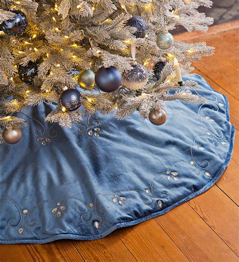 Blue Christmas Tree Skirts & Collars You'll Love .